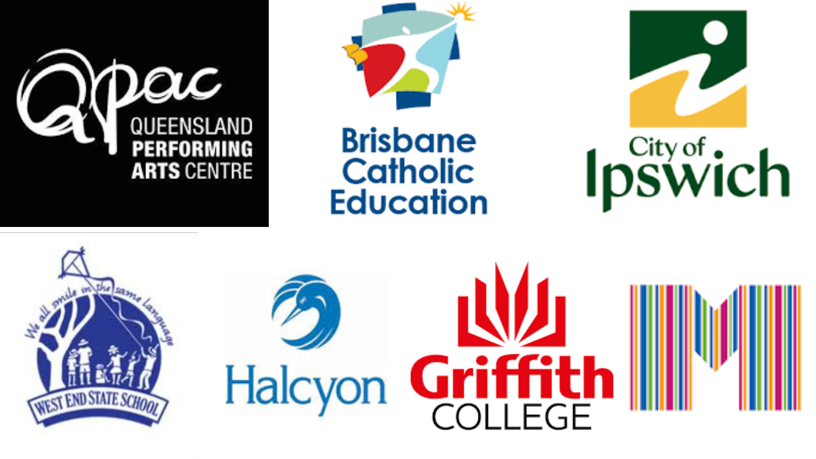 “Trusted by schools, councils and community organisations including QPAC, Brisbane Catholic Education, Ipswich City Council, Moreton Bay Libraries, Griffith College, Halcyon Promenade, West End State School, Sippy Downs State School.”