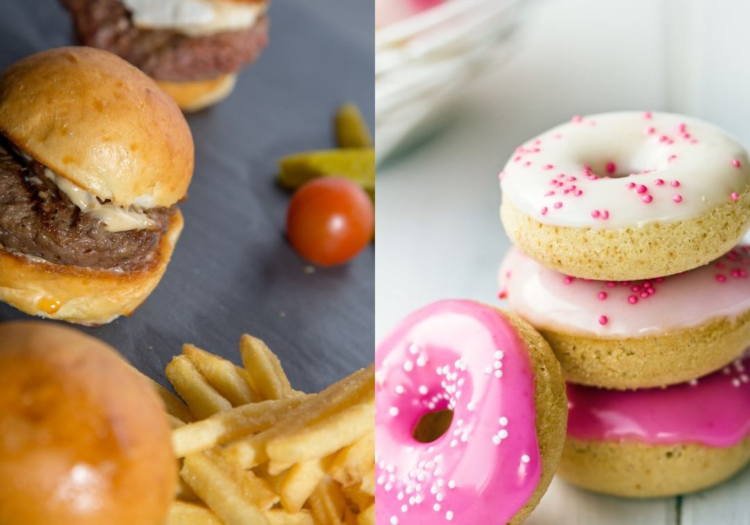 donut and burger images